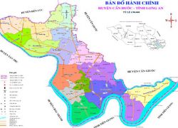 Bản đồ quy hoạch huyện Cần đước, Long An